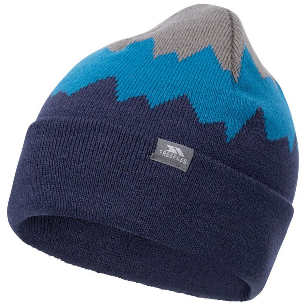 Trespass Men's Grey/Blue (One Size, Storm /Bondi Blue/Navy) Cobbler Beanie