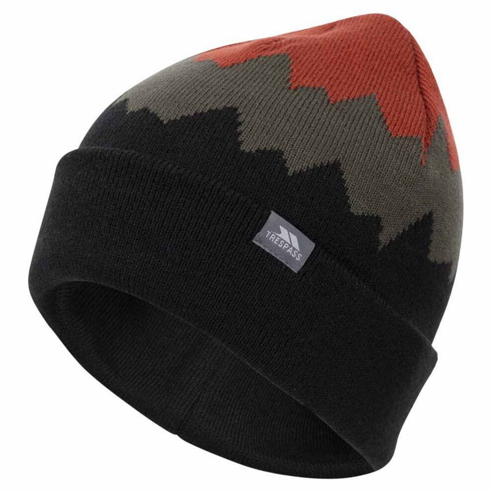 Trespass (One Size, Salsa/Ivy/Black) Cobbler Beanie Men's Black