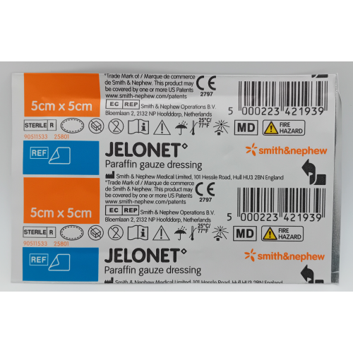 Jelonet 5cm x 5cm Pack of 20 - REF: 7403 2