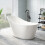 Trinity Freestanding Modern Slipper Bath 1700 x 720mm 1