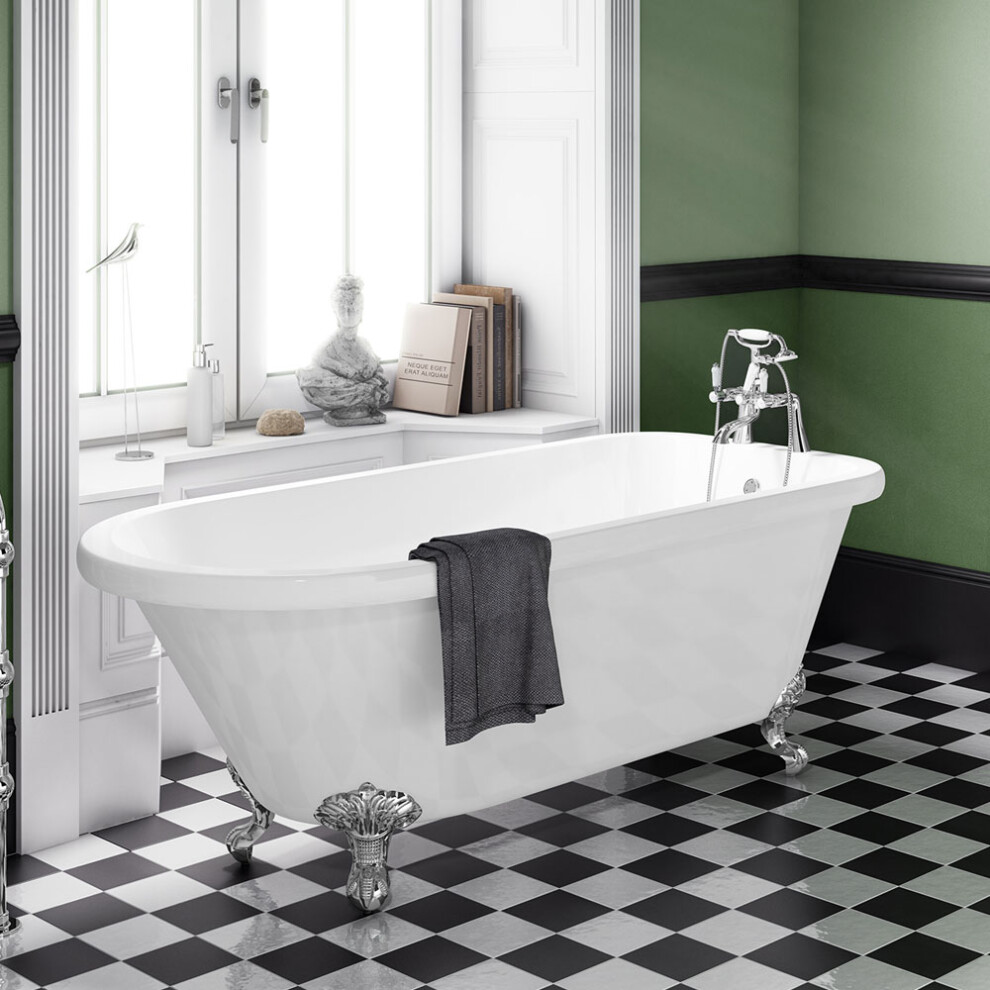 Freestanding Traditional Single Ended Bath 1470Mm - Rochester By Voda Design 5056474502958