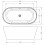 Freestanding Modern Double Ended Bath 1600mm - Duke By Voda Design 2
