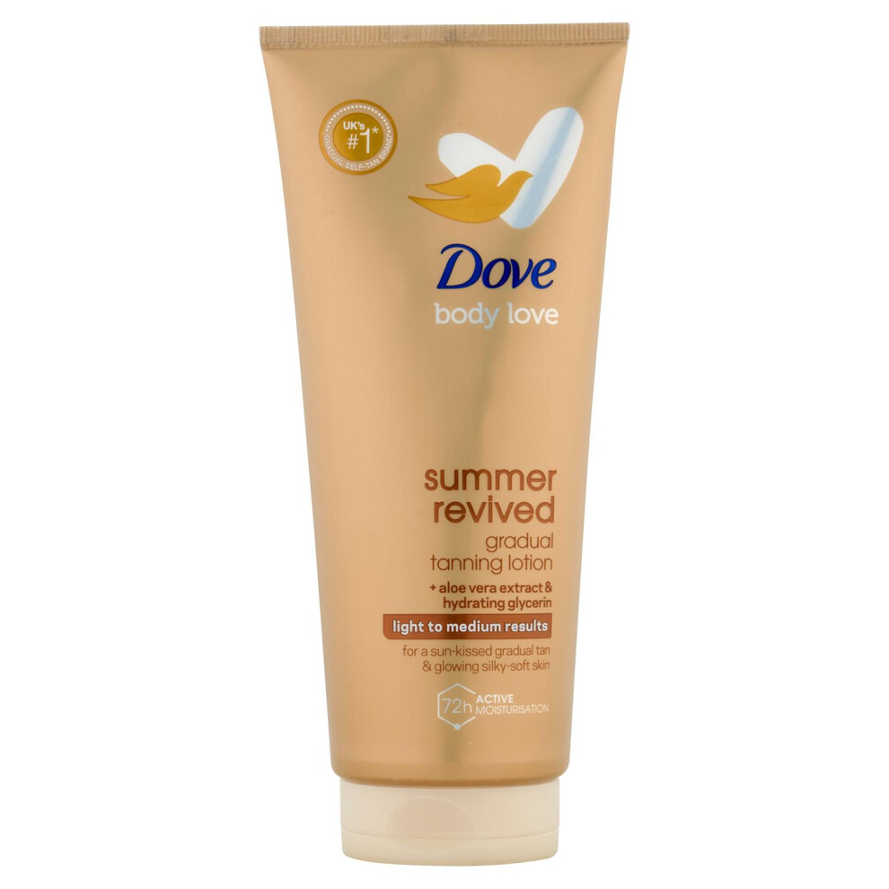 Dove Bronze Dermaspa Summer Revived Self-Tanning Body Lotion For Fair To Medium Skin - Hydrating Glow 200Ml