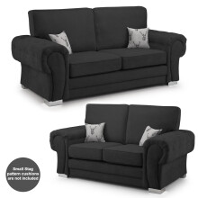 (Black, 3 + 2 Seater) Milan Fullback Sofa Sets