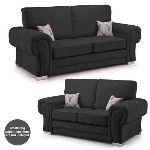 (Black, 3 + 2 Seater) Milan Fullback Sofa Sets