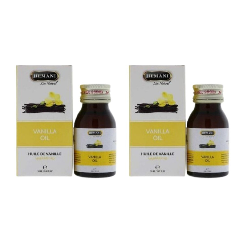 Hemani Vanilla Herbal Oil 30ml Pack Of 2 |Skin Care Fight Acne |Good for Hair (Makes Hair Silky & Smooth) |Essential Oil & Multipurpose Oil