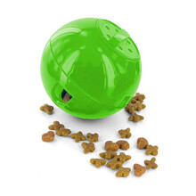 PetSafe SlimCat Food-Dispensing Cat Toy Green, Treat Toy, Interactive Food Dispenser, Activity Snack Ball for Cats of All Ages