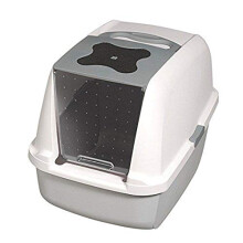 Catit Hooded Cat Pan, Grey, 57 x 46.5 x 39 cm (L x H x W)