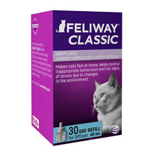 FELIWAY Classic 30 day Refill comforts cats, helps solve behavioural issues and stress/anxiety in the home - 48ml