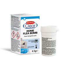 Bob Martin Clear | Flea Bomb, Home Fumigation Kit | Kills Fleas Dead | Fast Effective Household Treatment (1 Can), 4.5 g