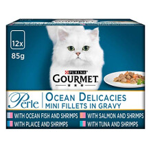 Gourmet Perle Ocean Delicacies in Gravy, 12 x 85 g - Pack of 4