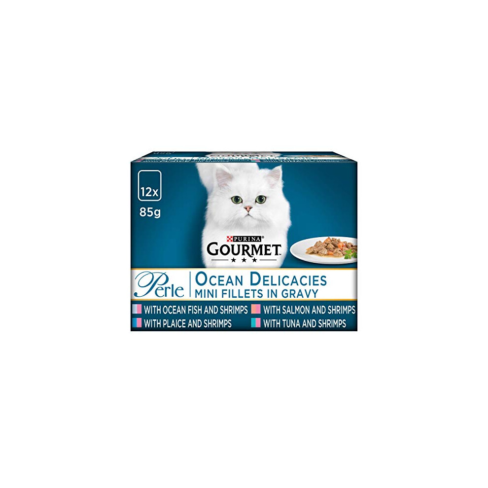 Gourmet Perle Ocean Delicacies in Gravy, 12 x 85 g - Pack of 4