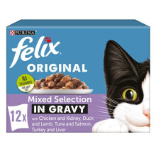 Felix Cat Food Mixed Selection In Gravy 12x100g (48 Pouches)