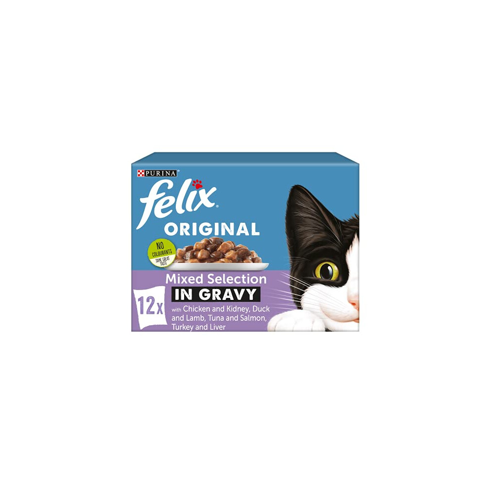 Felix Cat Food Mixed Selection In Gravy 12x100g (48 Pouches)