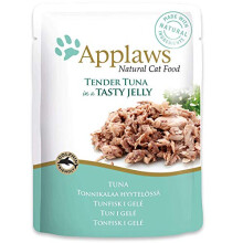 Applaws Natural Wet Cat Food, Tender Tuna in Jelly 70 g pouch (Pack of 16)