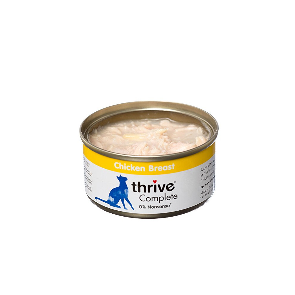 thrive Complete Cat Food with Chicken (12 x 75 g) ÃÃ¢Ã¢ 900 g, Transparent