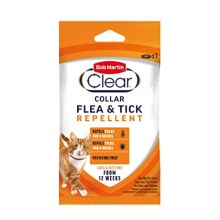 Bob Martin Clear | Cat Flea Collar, Suitable for Kittens | Effective Flea & Tick Repellent | Adjustable (1 Collar)
