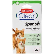 Bob Martin Clear Flea and Tick Spot On for Cats & Kittens From 12 Weeks