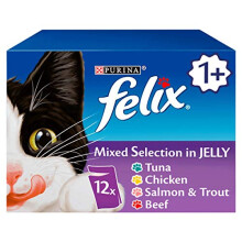 Felix Mixed Selection in Jelly Adult Wet Cat Food, 12 x 100g