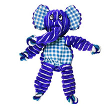 KONG - Floppy Knots Elephant - Internal Knotted Ropes and Minimal Stuffing for Less Mess - For Medium/Large Dogs
