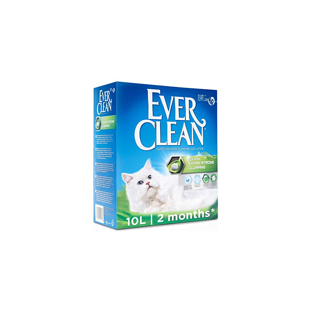 Ever Clean Extra Strong Clumping Cat Litter, 10 Litre, Scented