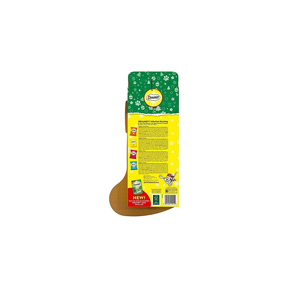 Dreamies Christmas Stocking Cat Treats 130G on OnBuy