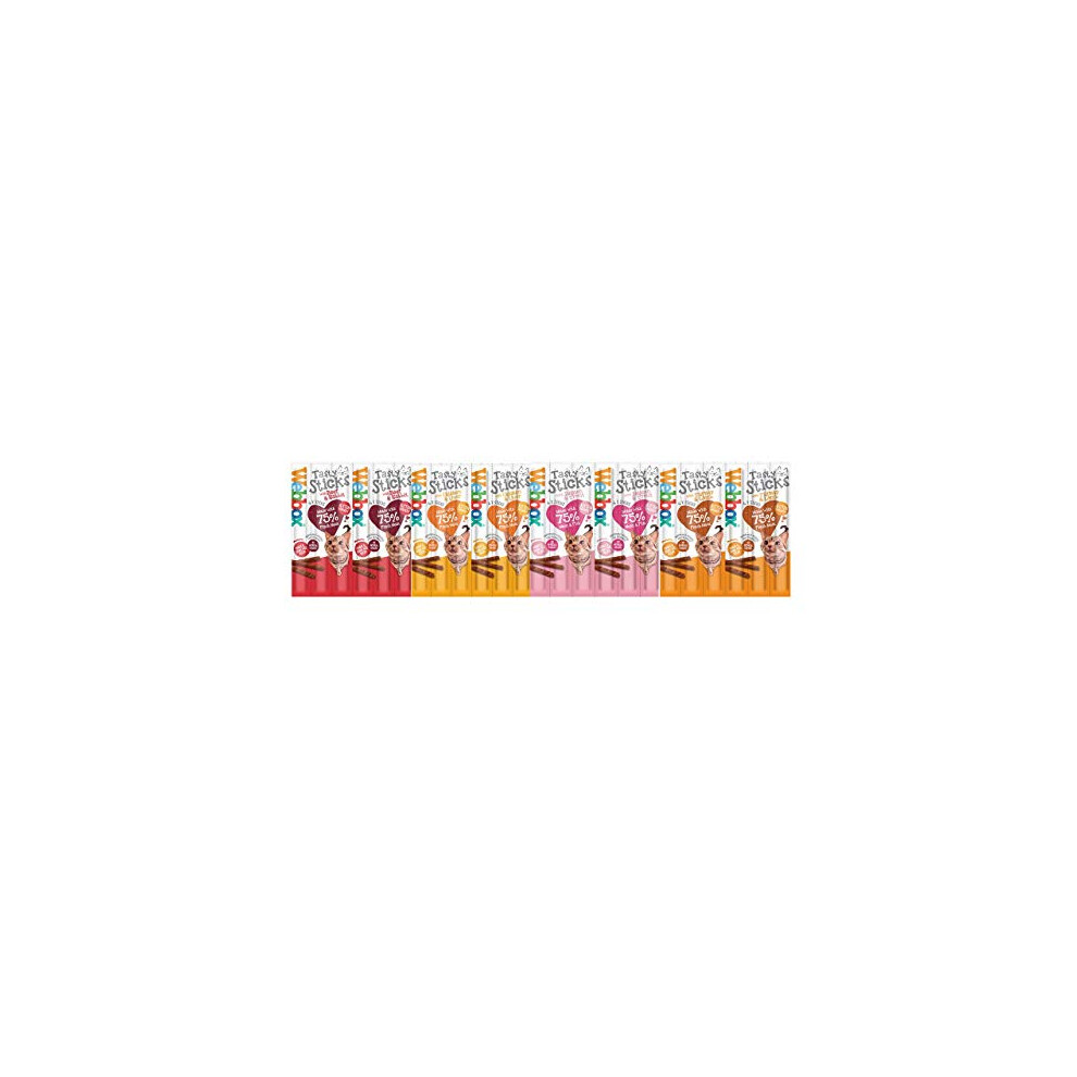 Webbox Cats Delight Tasty Sticks Chews Treats Variety Pack 4 X 6 (24 Sticks)