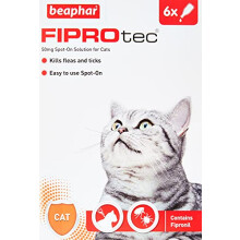 Beaphar Fiprotec Spot On Cat, 6 Pipettes