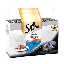SHEBA Fresh Choice Cat Pouches Fish Collection in Gravy 45x50g