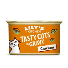 Lily's Kitchen Tasty Cuts with Chicken - Grain Free Adult Wet Cat Food (24 Tins x 85 g)