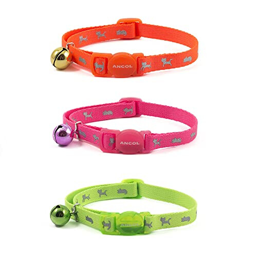 Ancol Ancol Hi-Vis Safety Kitten Collar, Neon Pink 2