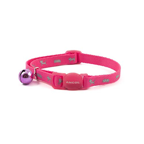 Ancol Ancol Hi-Vis Safety Kitten Collar, Neon Pink 1