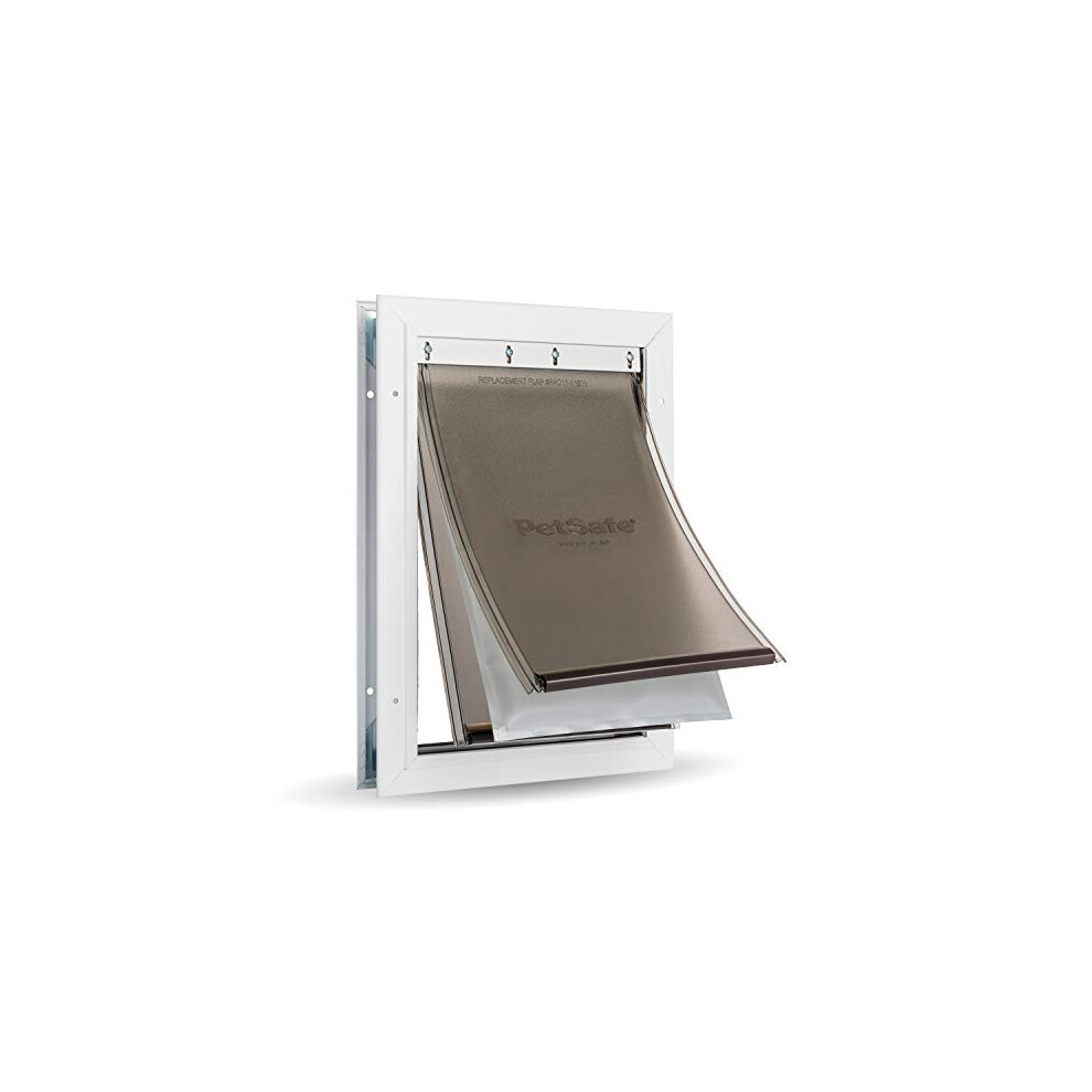 Petsafe Extreme Weather Energy Efficient Aluminium Pet Door For Cats And Dogs Ãââ Insulated Flap System Ãââ Medium (M)