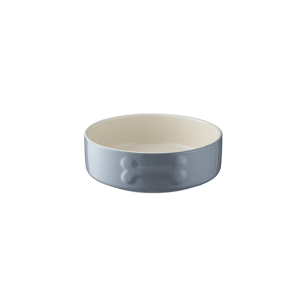 Mason Cash Ceramic Dog Bowl, 15 cm, grey