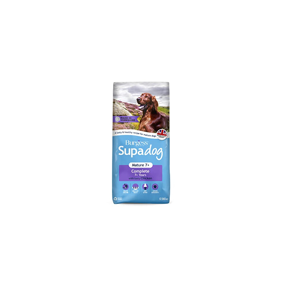 Burgess Supadog Mature Dry Dog Food 12.5 Kg