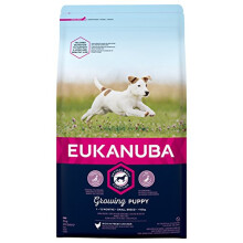 Eukanuba Puppy Dog Food for Small Dogs Rich in Fresh Chicken for the Optimal Body Condition of Your Dog, 3 kg