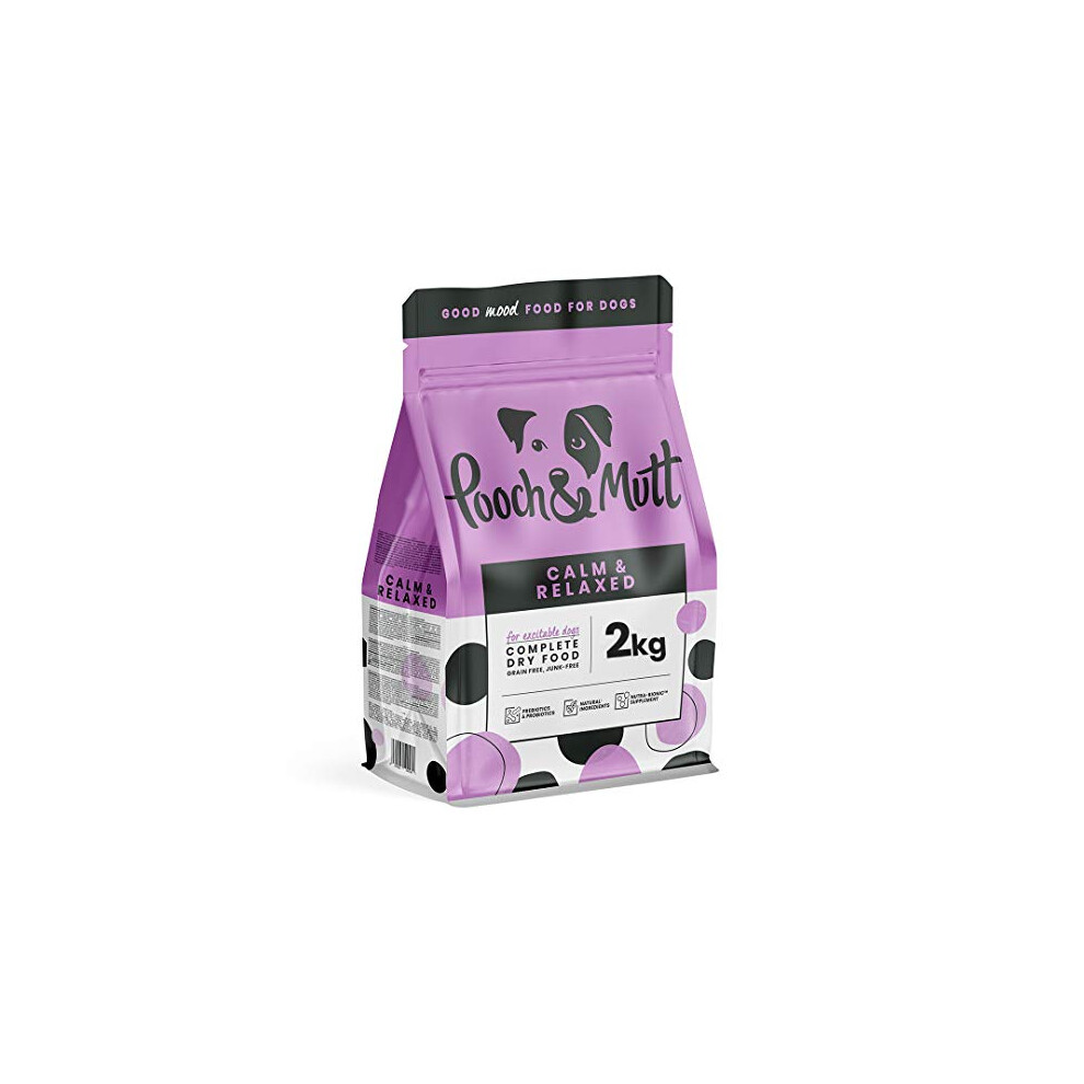 Pooch & Mutt - Calm & Relaxed, Complete Dry Dog Food (Grain Free), Turkey and Sweet Potato, 2kg