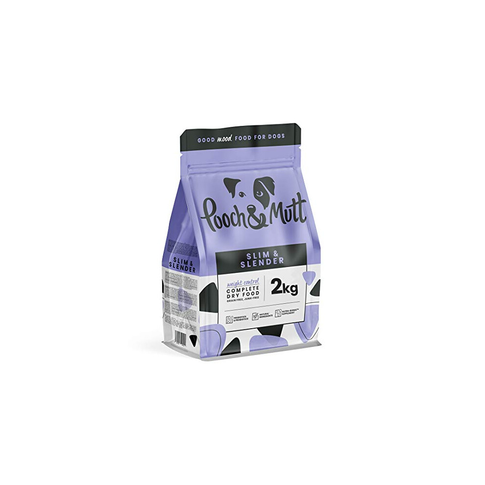 Pooch & Mutt - Slim & Slender, Complete Dry Dog Food (Grain Free), Chicken And Sweet Potato, 2Kg