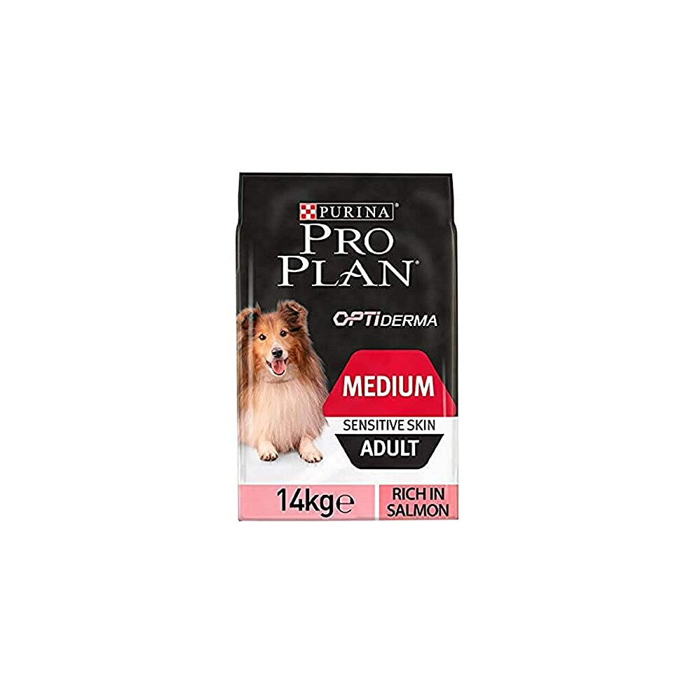 PRO PLAN Sensitive Skin Medium Adult Dry Dog Food Salmon 14kg