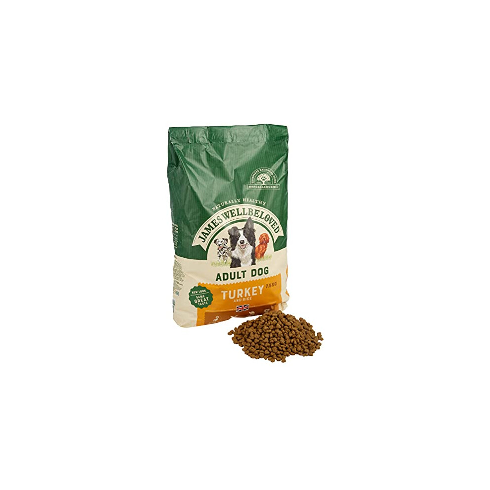 James Wellbeloved Complete Dry Senior Dog Food Turkey And Rice, 7.5 Kg
