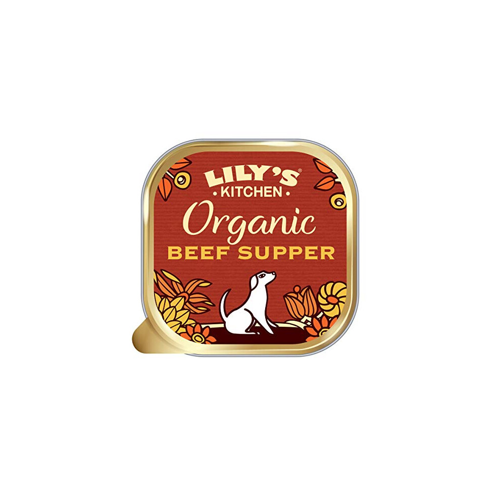 Lily's Kitchen Adult Beef Supper Organic Wet Dog Food, 11 x 150 g