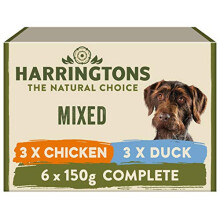 Harringtons Grain Free Wet Dog Food Mixed Flavours 6x150g, Pack of 4