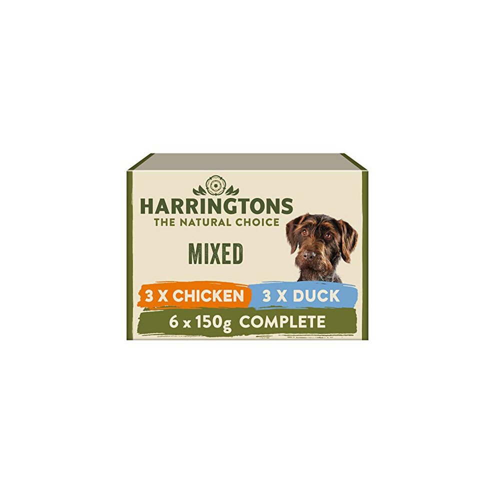 Harringtons Free Wet Dog Food Mixed Flavours 6X150g, Pack Of 4 Grain