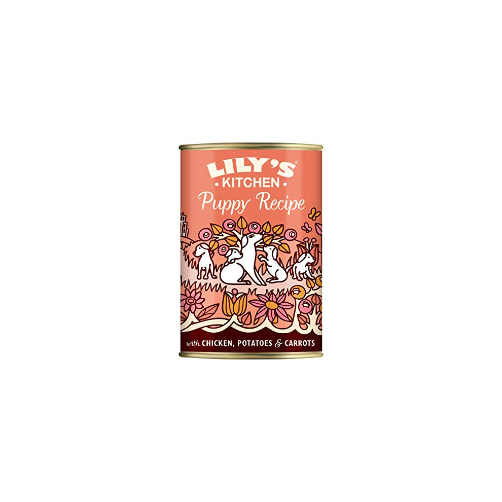 Lily's Kitchen Puppy Recipe with Chicken Wet Dog Food, 6 x 400g