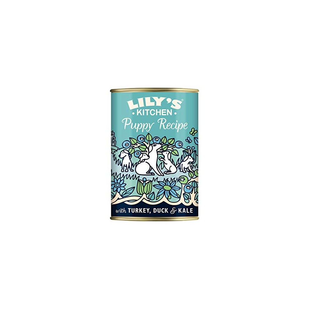 Lily's Kitchen Puppy Recipe With Turkey Wet Dog Food (6 x 400 g)