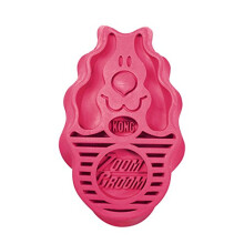 KONG - ZoomGroom - Dog Brush for Grooming and Shampooing - For Large Dogs (Red)