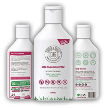 Flea Shampoo For Dogs 500ml - Sensitive Itchy Skin Dog and Puppy Grooming - Medicated Fleas Treatment