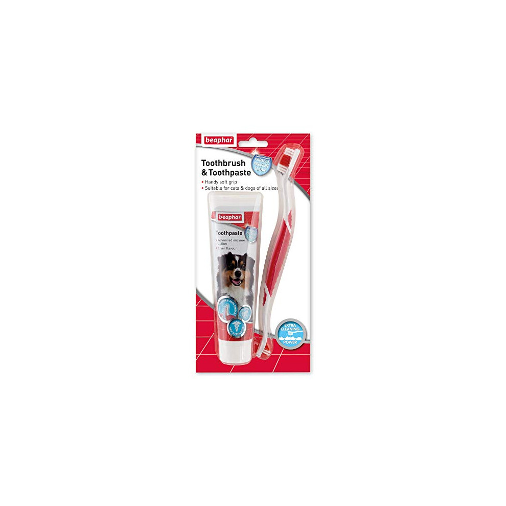 Beaphar Toothbrush and Toothpaste Kit, 100g