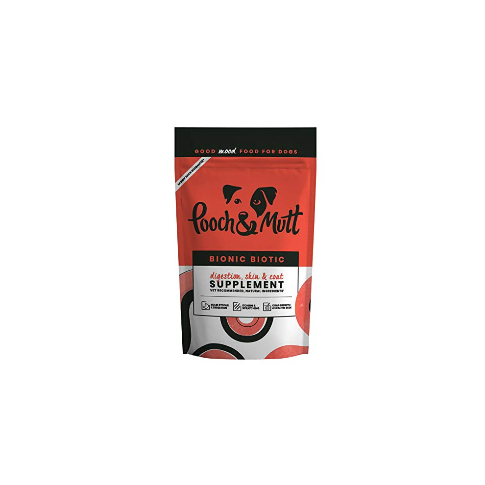 Pooch & Mutt - Bionic Biotic, Supplement for Dog Digestion (Healthy Skin and Glossy Coat), 200g