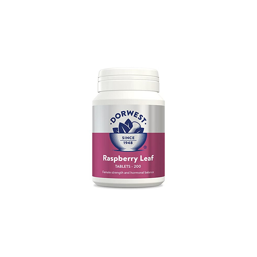 Dorwest Herbs Raspberry Leaf Tablets For Dogs And Cats 200 Tablets